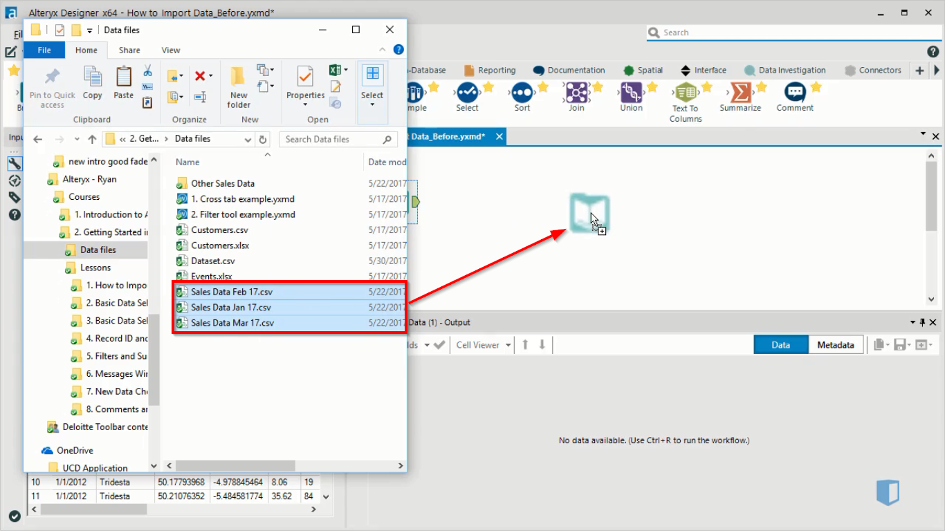 Alterx input data files